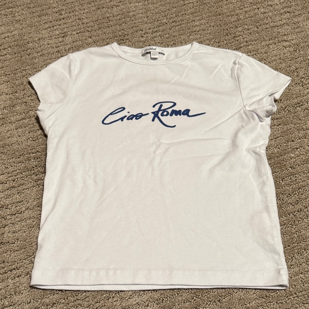 Ciao Roma White Tee